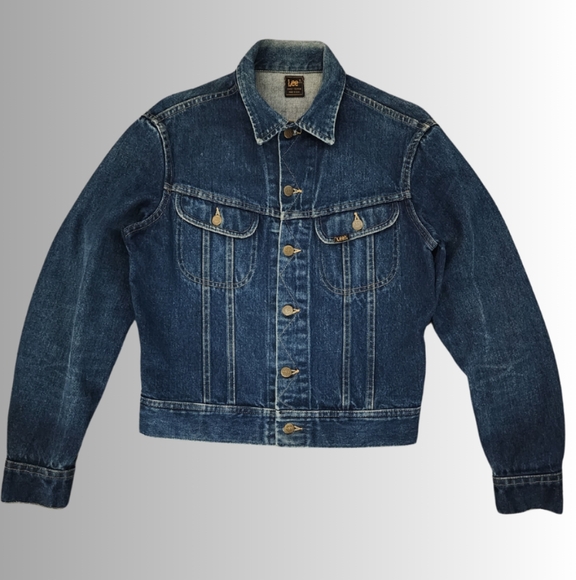 Vintage x 70s “made in USA” Lee Riders Two Pocket Denim Trucker Jacket - Picture 2 of 13